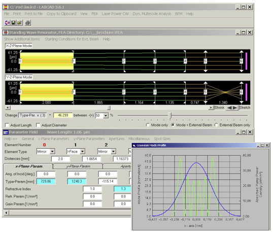 LASCAD激光谐振腔分析与设计软件简介